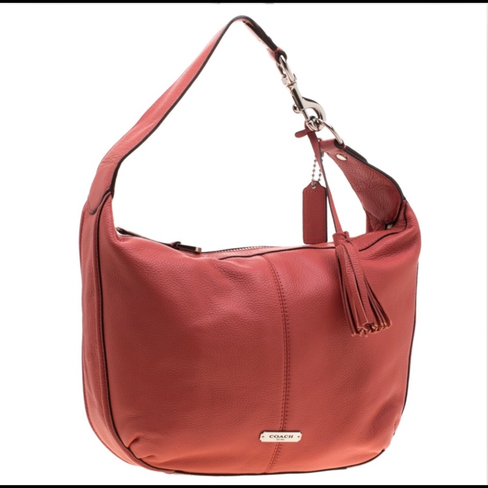 Coach Coral Leather Small Avery Hobo